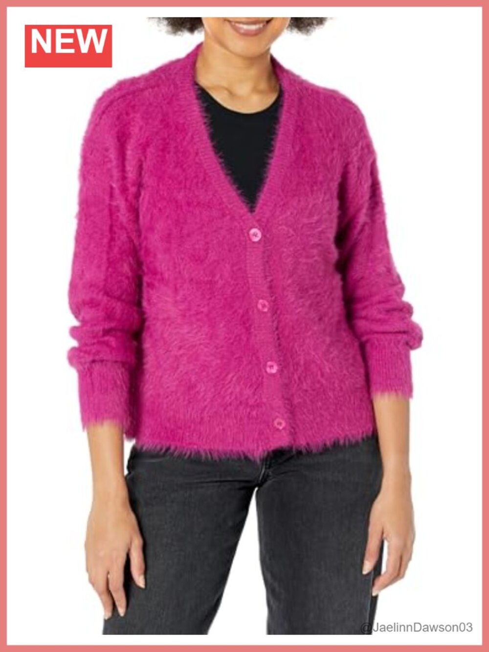 Velvet by Graham & Spencer Kelsey Feather Yarn Cardigan Button Front Long Sleeve